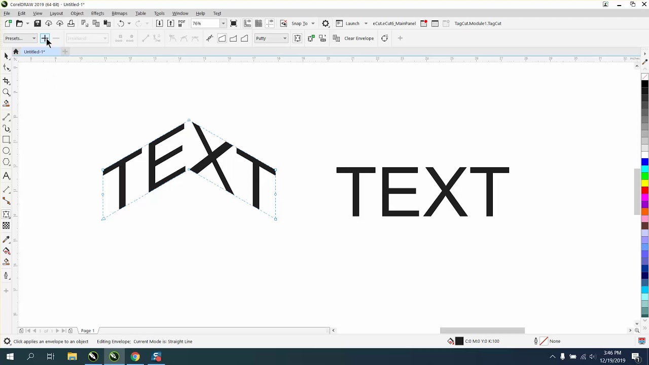 Corel Draw Tips & Tricks Envelope save a shape - YouTube