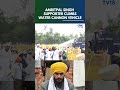High Drama During Protest As Amritpal Supporter Climbs Water Cannon | Amritpal Singh | N18S