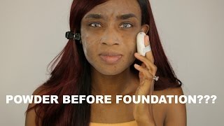 POWDER BEFORE FOUNDATION? DOES IT WORK?!!??!
