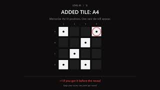 Which Tile Changed - 12 Pattern Memory Rounds