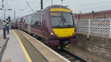 EMR Class 170 - 170516 arriving at Doncaster on 2K14 PBO to DON (30/10/25)