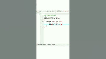 Inverted Triangle Pattern in C++ | programming in c++ #coding #cppbasics #shortvideo