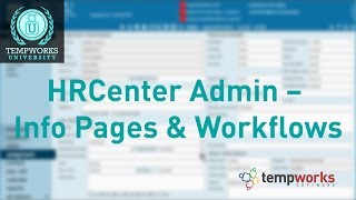 HRCenter Admin – Info Pages & Workflows