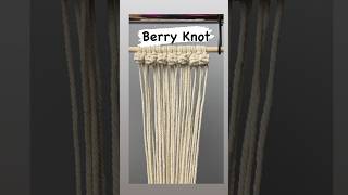 Macrame Berry Knot ✨🍒🧶#shorts #macrame #craft