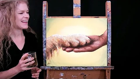 Learn How to Paint BEST FRIENDS with Acrylic - Pai...