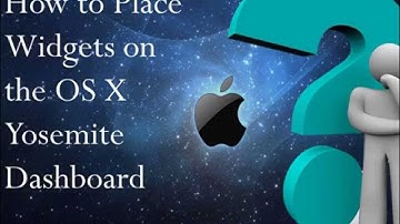 How to Place Widgets on the OS X Yosemite Dashboard