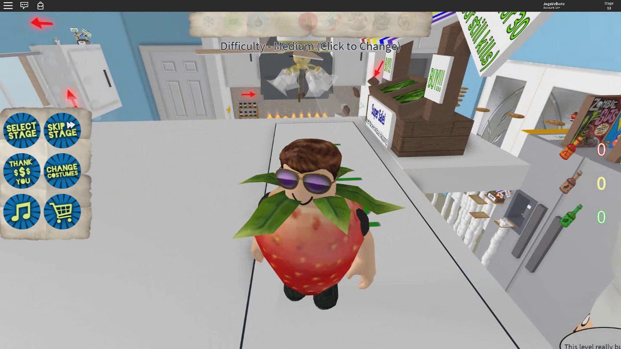 Roblox Virei Um Morango E Fugi Da Cozinha Maluca Escape The - roblox fugindo do portal maluco para varias dimensoes youtube