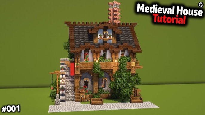 Minecraft Medieval Starter House #minecraft #minecraftbuilding #minecr