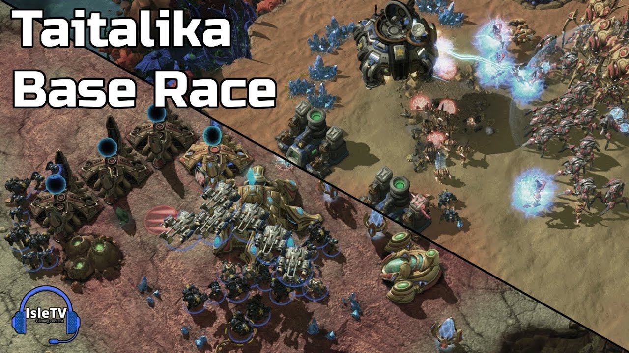 StarCraft 2: Base Race on Taitalika (Cure vs Creator) - YouTube