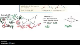 Geom. 5.2 ISN: Third Angles Theorem