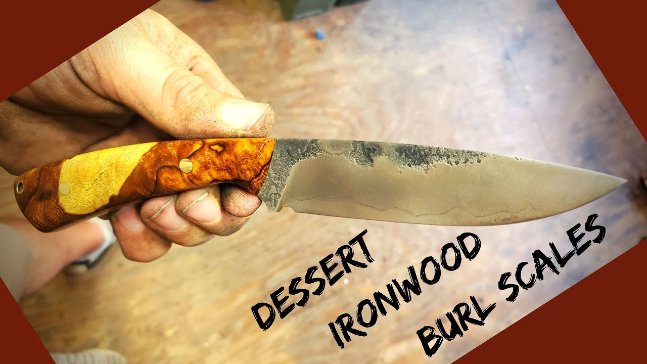 Mounting and Shaping Handle Scales on a San Mai Knife Making