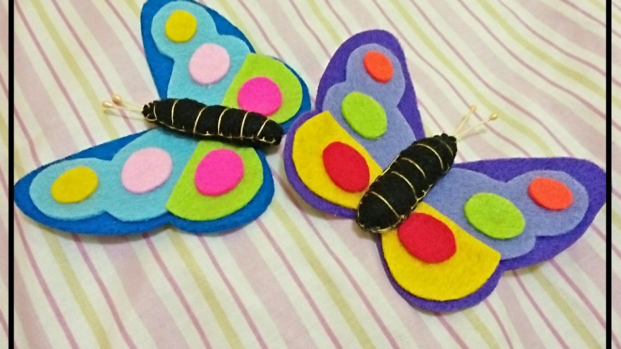 Tutorial Flanel  Felt Kupu  Kupu  Butterfly ala Rangga 