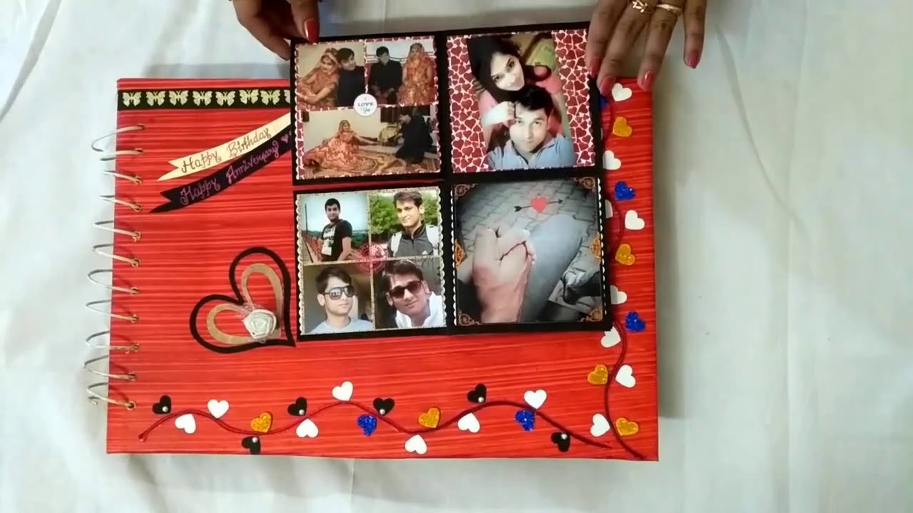 Valentine's scrapbook greeting card tutorial and designs YouTube