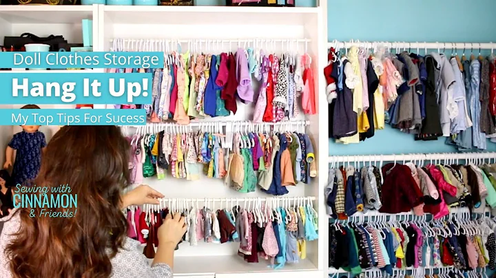 ¡Guarda tus ropas de muñecas de forma ordenada con este sistema de almacenamiento!