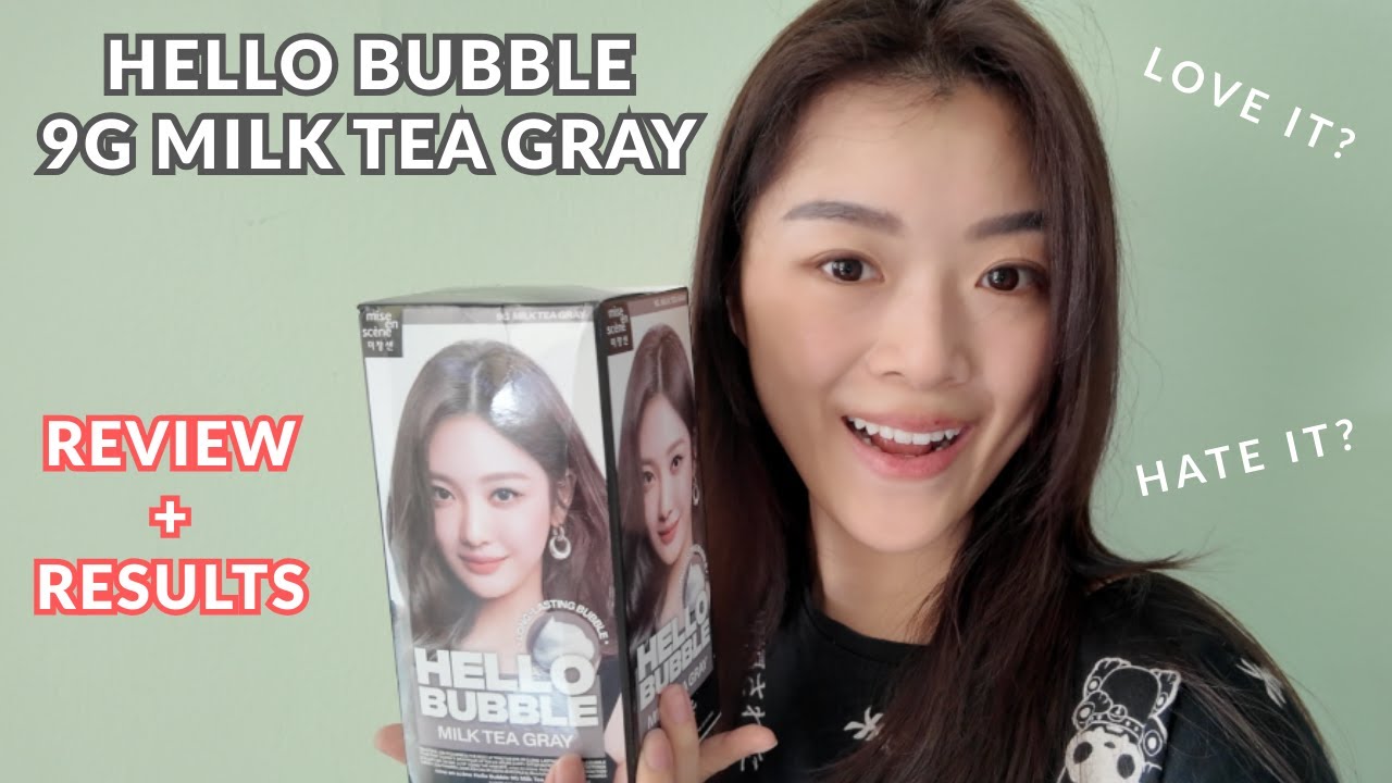 Hello Bubble Foam Dye Milk Tea Grey 9G Review