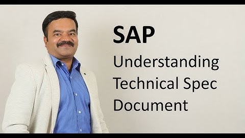 SAP Technical Specification Doc