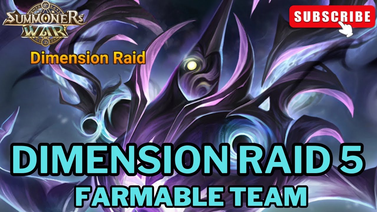 Fast and Farmable Team Dimension Raid [Summoners War] - YouTube