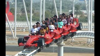 Formula rossa at ferrari world in abu dhabi is the world's fastest
roller coaster, launching riders from to 149 mph less than 5 seconds.
front seat ride...