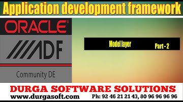 Application development framework(ADF)|| Model layer Part - 2