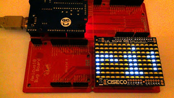 Positron8 BASIC Compiler LoL Shield Scrolling Demo