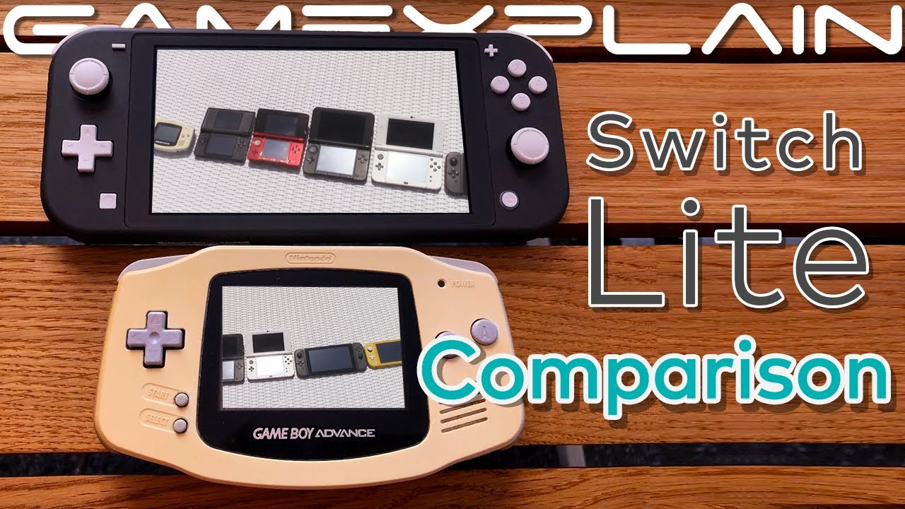 Matematisk Layouten overvælde How Small is the Switch Lite? - Size Comparison! (GBA, DS Lite, 3DS XL,  Switch, PSP & Vita) - YouTube