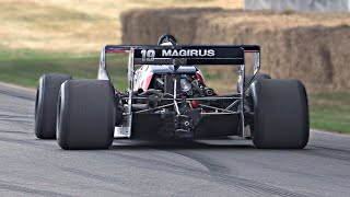 The 11.000rpm 1.5L Turbo 4Cylinder powered Formula 1 car sounds INSANE | 1983 Toleman TG183B F1 car