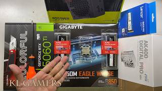 AMD 9950X3D GIGABYTE B850M EAGLE WIFI6E AK400 COLORFUL RTX5060Ti MASTERBOX MB600L V2 Gaming PC Build