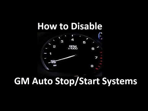 Como desativar o / Start System Auto Stop em um veículo GM modelo atrasado