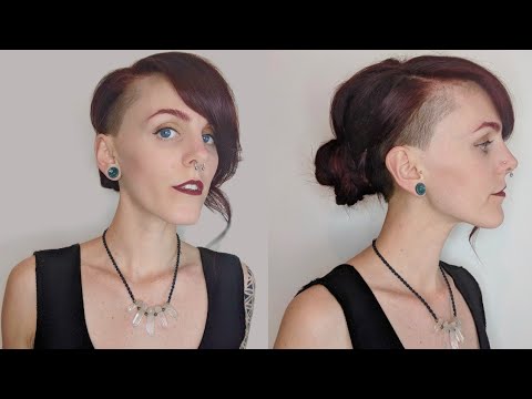 Formal Bun Tutorial | A Classy Updo for Undercuts - YouTube