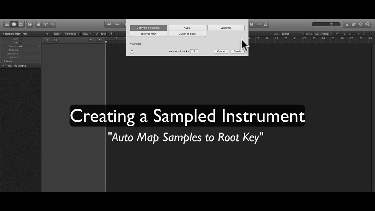 Auto Sample Creating a Sampled Instrument: Auto Map Samples - YouTube