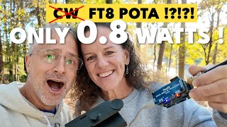 Becky gives up CW for FT8 -- POTA on less than a watt!