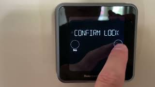 How To Lock Honeywell T5 Display