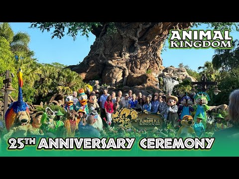 Disney's Animal Kingdom 25th Anniversary Celebration Ceremony