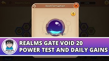 Idle Heroes - Realms Gate Void 20 Power Test And Daily Gains