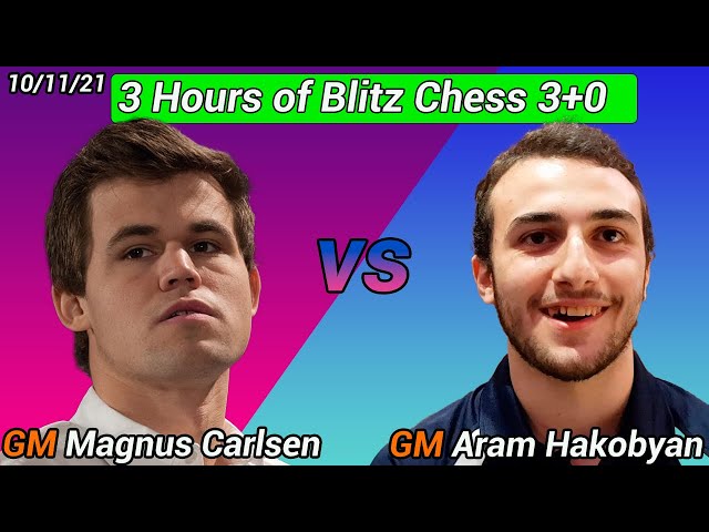 Magnus Carlsen vs Aram Hakobyan, Blitz Chess 3+0, ChessCom