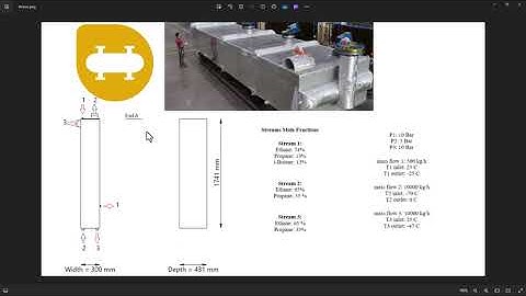 Plate Fin Aluminum Brazed (Cold Box) Heat Exchanger Design Using Aspen EDR Software