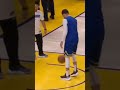 Only steph curry would notice a deadspot while in practice shorts