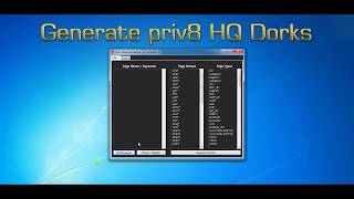 (HQ) How To Generate HQ Dorks (2018)