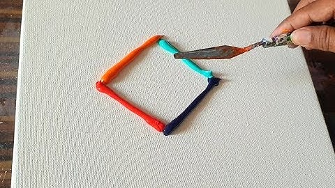 Happy / Abstract Painting Demonstration / Satisfying & Relaxing / Project 365 days / Day #0292
