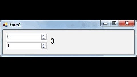Winform Tutorial NumericUpDown Control Visual Studio C#