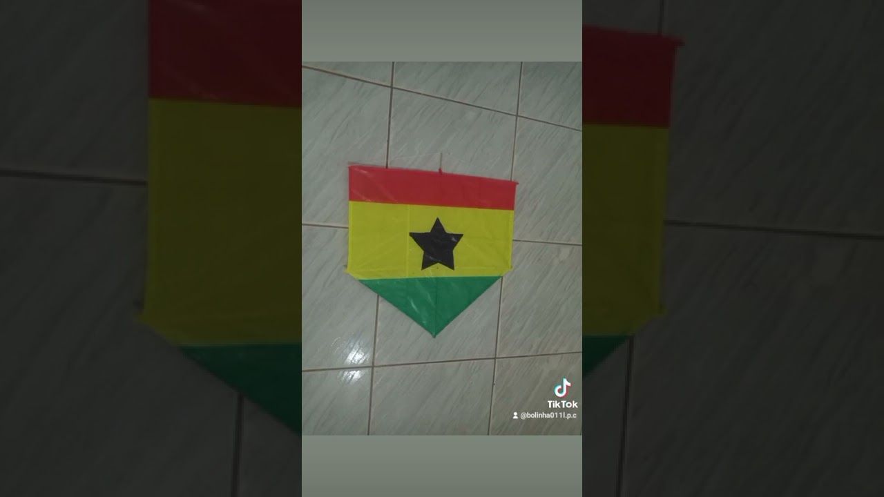 a famosa bandeira de Gana