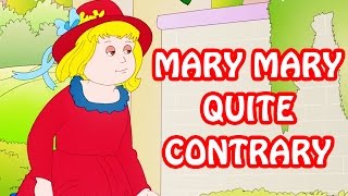 Mary Mary Quite Contrary - Kids' Songs - Animation English Rhymes For Children Resimi