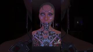 Robot makeup yay #sfxartist #sfxmakeup #makeuptutorial #robot #shorts