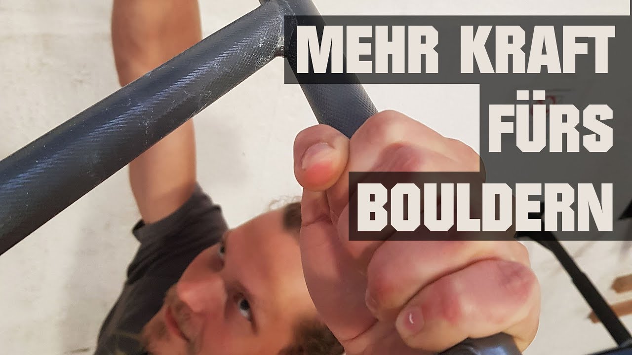 Klimmzugtraining für Boulderer