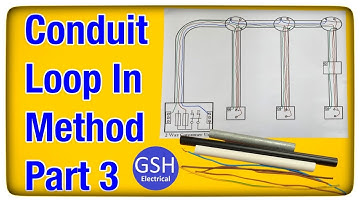 Wiring Diagram Conduit Loop-In Method Part 3 - Lighting Circuits in PVC Singles - 3 One Way Lights