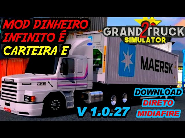 GRAND TRUCK SIMULATOR 2- MOD DINHEIRO INFINITO E CARTEIRA C TUDO LIBERADO  #QUARENTENAGAMES 