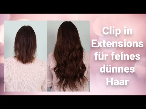 Video: So verwenden Sie Clip-in-Haarverlängerungen (mit Bildern)