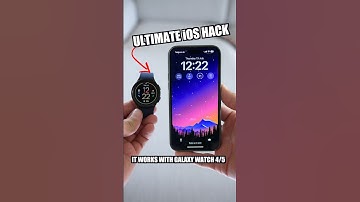 The ultimate iOS hack 🔥 (Galaxy Watch 4/5) #shortsviral