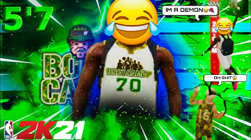 I USED A 5’7 SLASHER in NBA 2K21 DURING BOOTCAMP and this happened....FUNNY