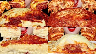 ASMR LASAGNA COMPILATION MUKBANG EATING SOUND